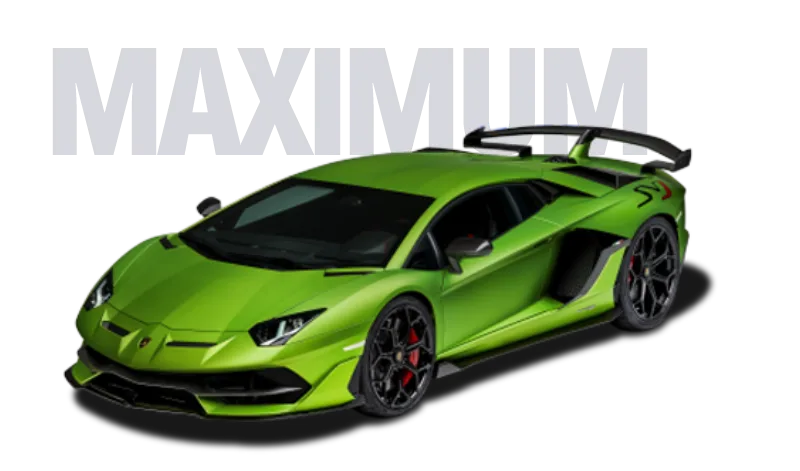 Maximum kit: zelené Lamborghini chránené fóliou po celej karosérii